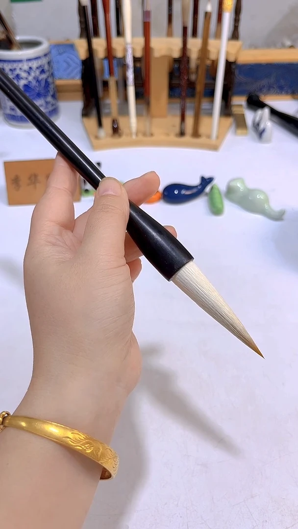 黑檀大兼毫  大楷毛笔1支