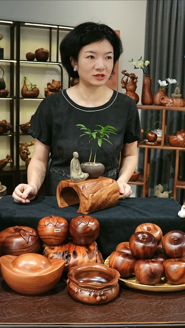 木香樟木手工底座1968