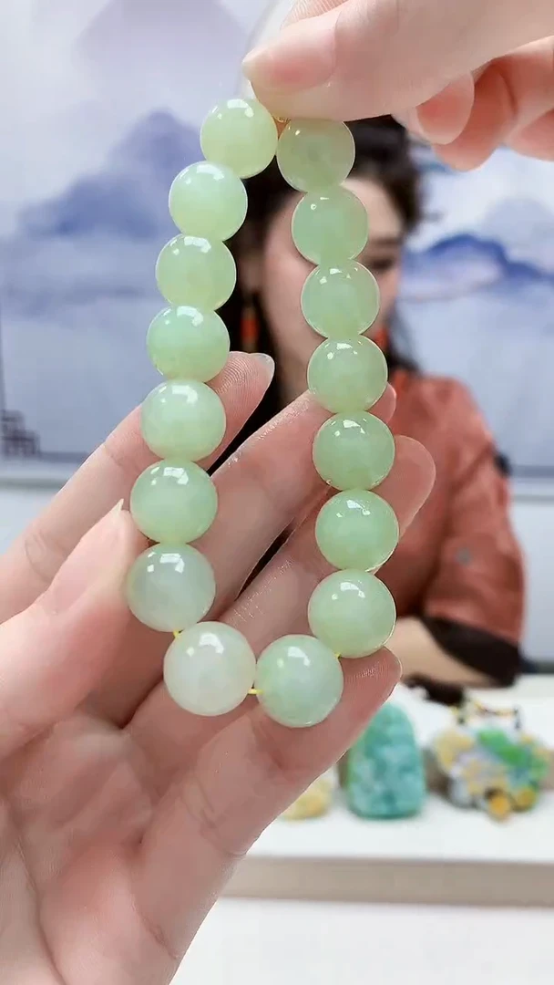未镶嵌定制翡翠4829ry-毛货手串47