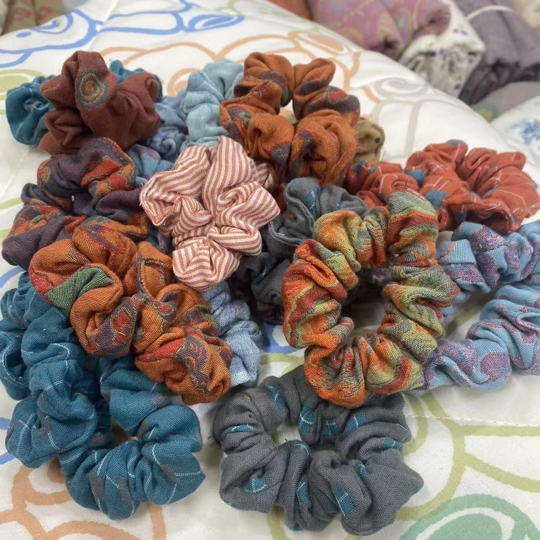 开播新粉福利全棉双层纱手工布艺大肠圈 一单发八个