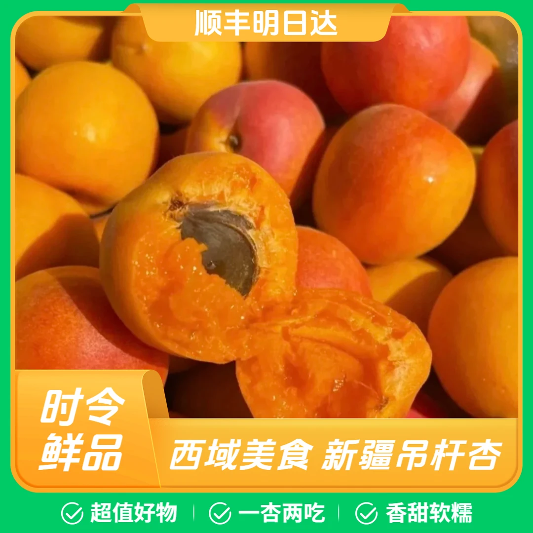 【明天到】顺丰包邮新疆吊干杏精品大果软硬两吃新鲜品质明天到新疆维吾尔自治区