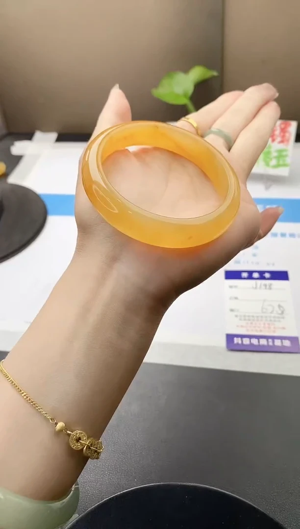 未镶嵌手镯石英质玉j198-HB多样性发货62+
