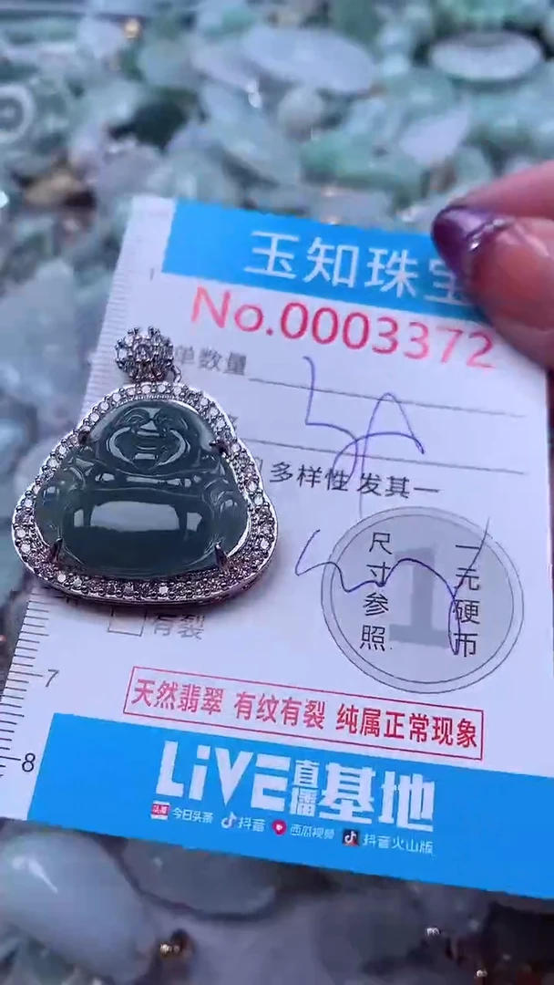 翡翠未镶嵌吊坠(不含链)3372