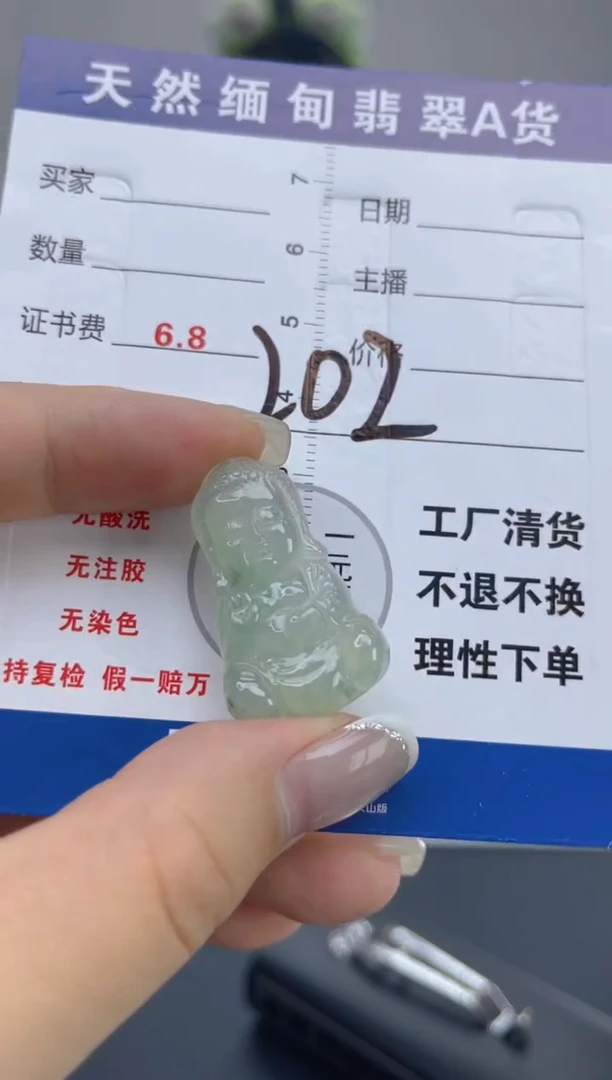 翡翠未镶嵌颈饰天然A货缅甸翡翠  202
