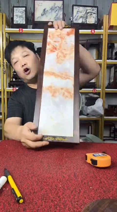 木非洲黑檀长方大底座59*18*4.5CM
