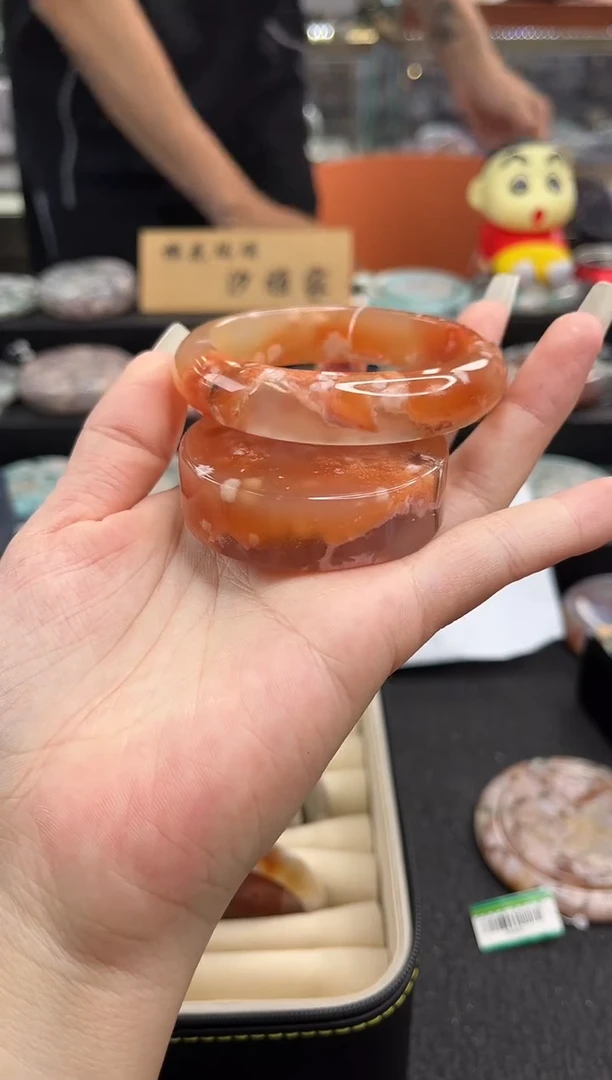 未镶嵌手镯石英质玉56圈口（赠品镯心）s9651