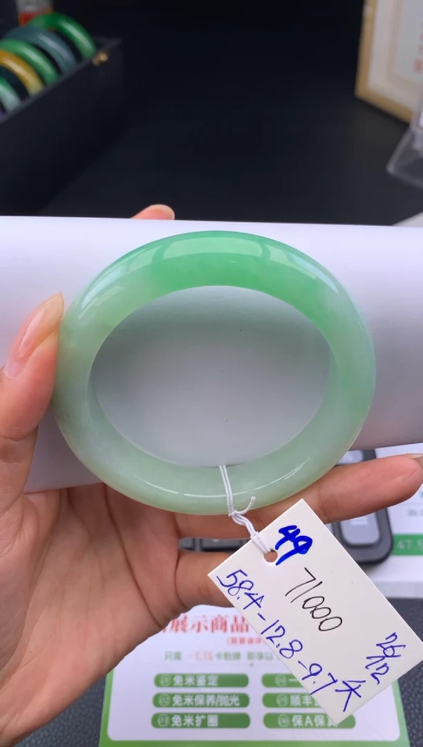 未镶嵌手镯翡翠假一赔三   手镯