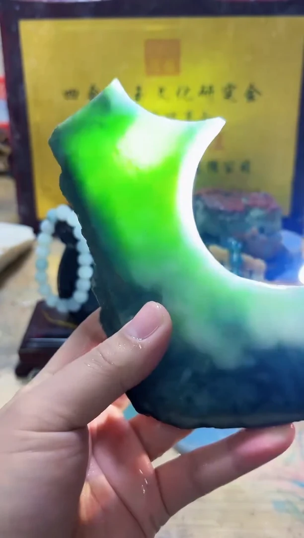 未镶嵌挂件翡翠A货常星7406