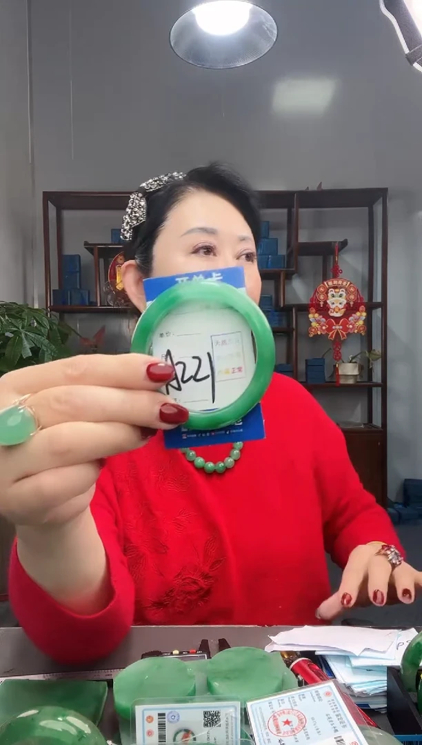 【闪购商品】石英质玉手镯未镶嵌非洲翠