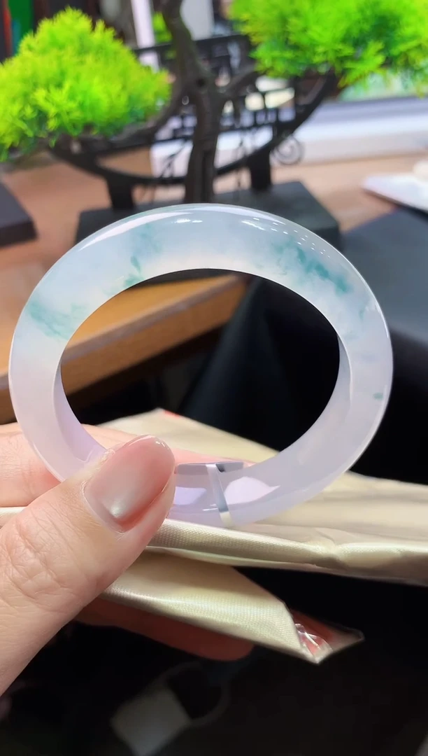 未镶嵌手镯翡翠k507天然缅甸A货翡翠55正圈总价32万定金2万拆单