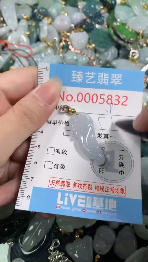 吊坠(不含链)未镶嵌翡翠5832