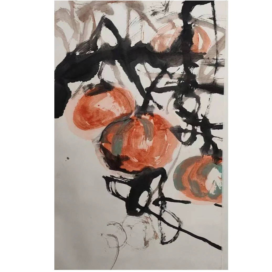 LOT.585 《南瓜》63*49cm 纸本设色立轴