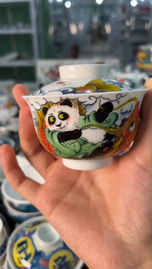 陶瓷昨明景德镇陶瓷：盖碗