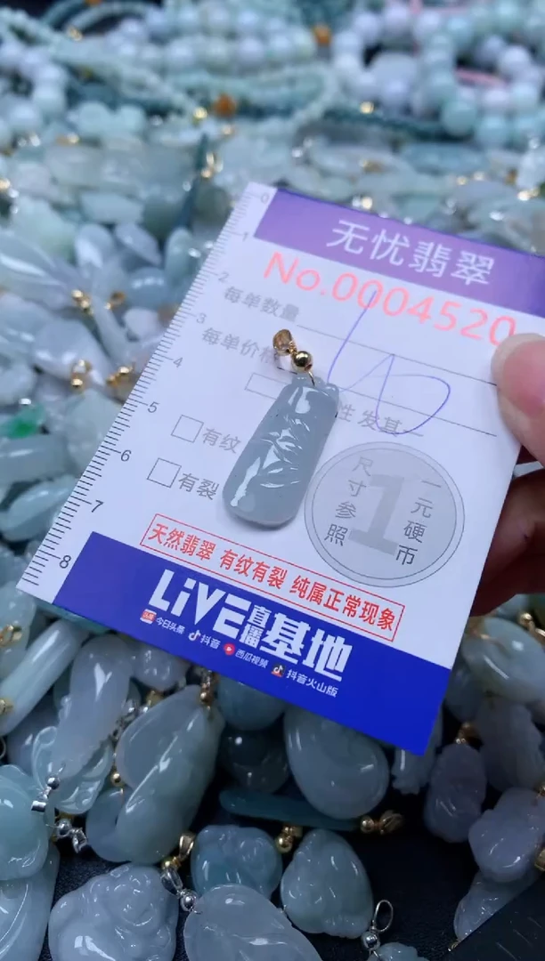 翡翠未镶嵌吊坠(不含链)4520