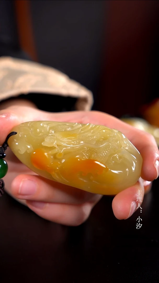 寿山石龙*寿山石龙牌手把件