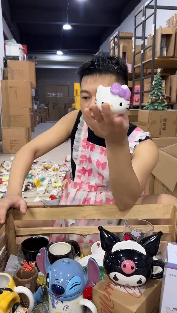 瓷片紫色kt猫香薰