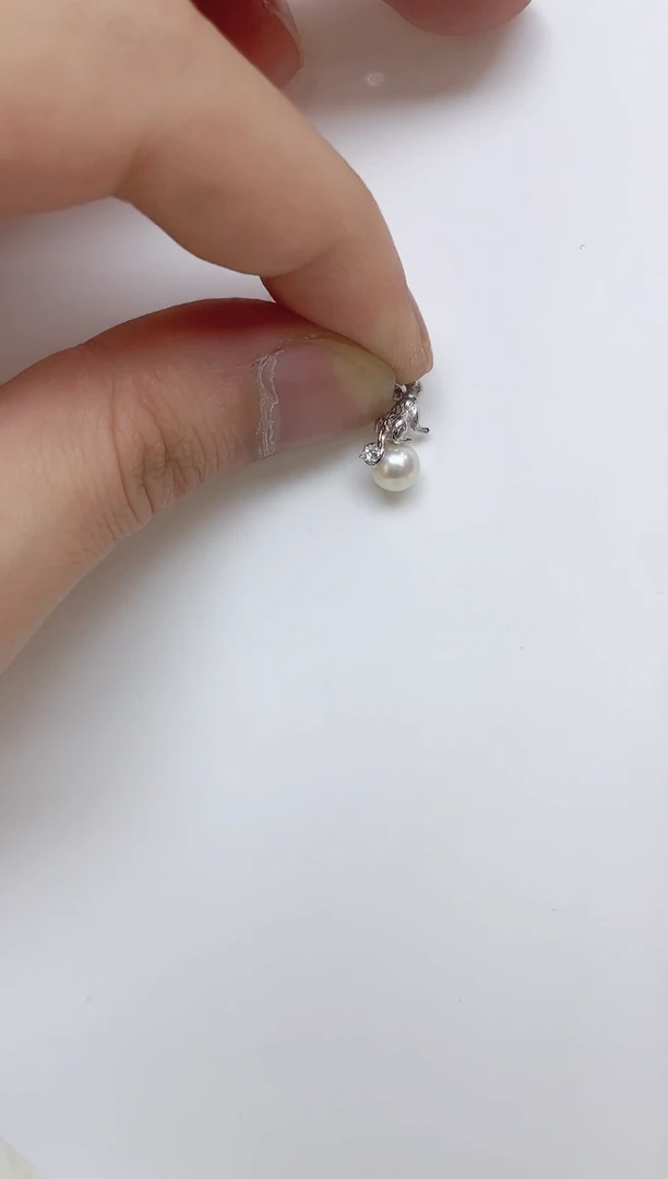 海水珍珠银S925镶嵌颈饰