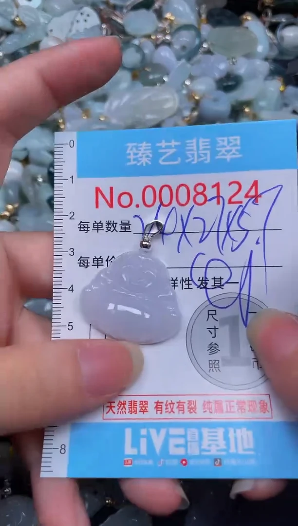 吊坠(不含链)未镶嵌翡翠8124