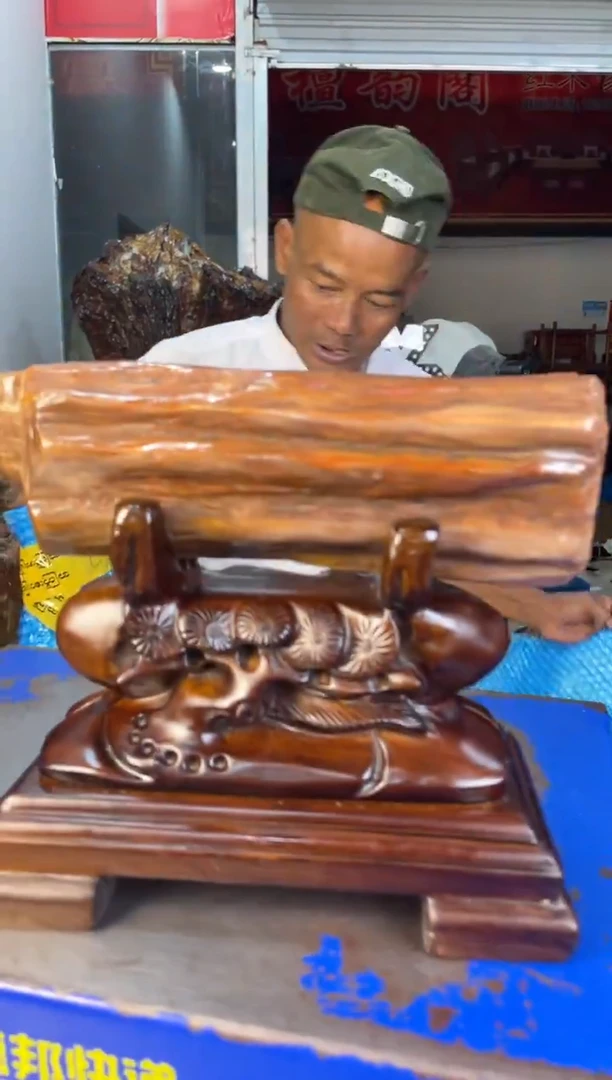 未镶嵌摆件硅化玉43