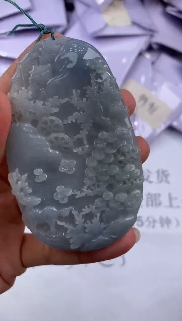 未镶嵌挂件翡翠307721     多人