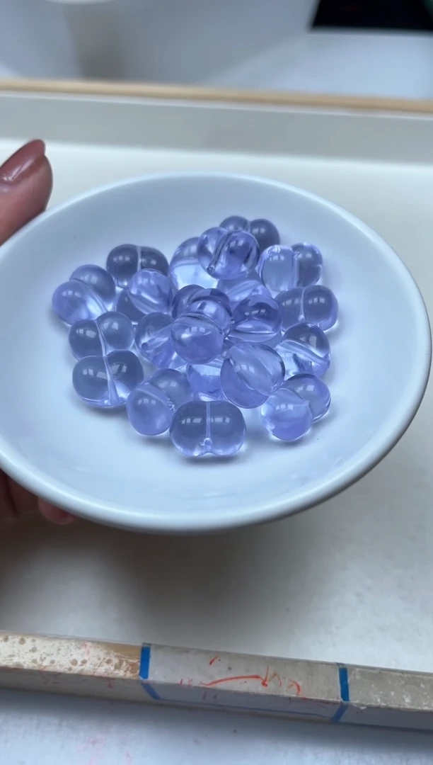 水晶珠宝半成品未镶嵌A1720 紫水晶 屁桃1个9.9元