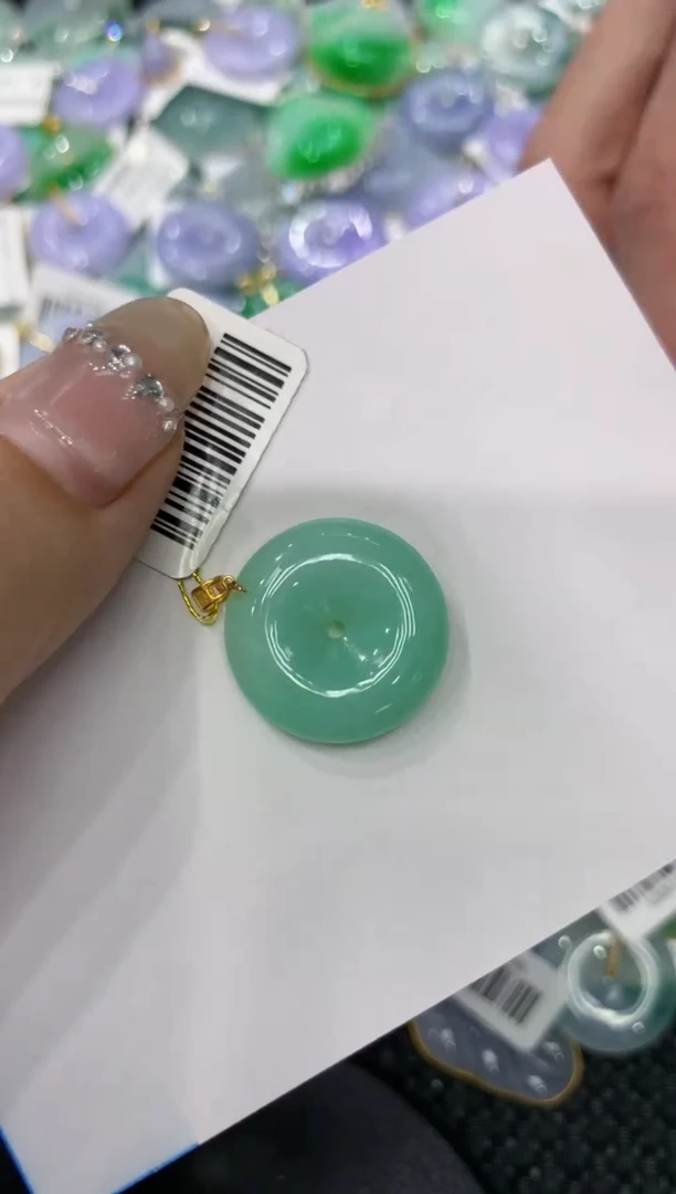 【闪购商品】翡翠颈饰18K金镶嵌222222222