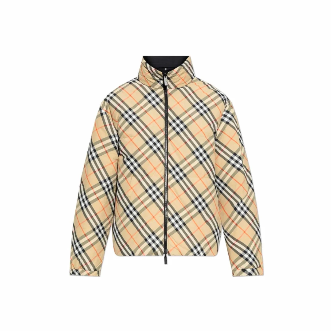 未使用 BURBERRY/博柏利 格纹双面穿立领拉链长袖夹克