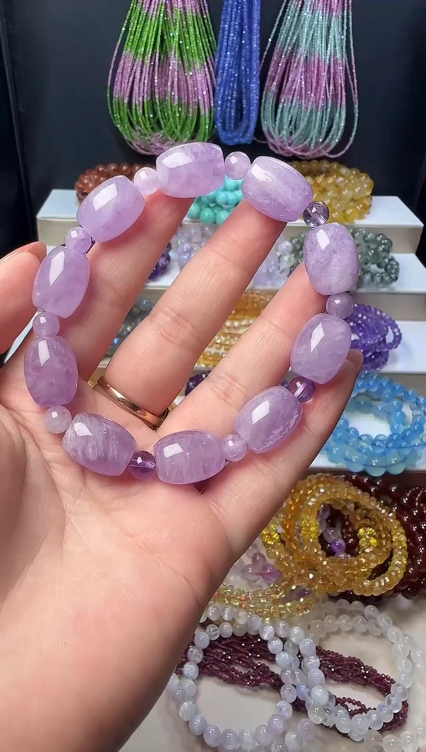 未镶嵌手串水晶薰衣草43.