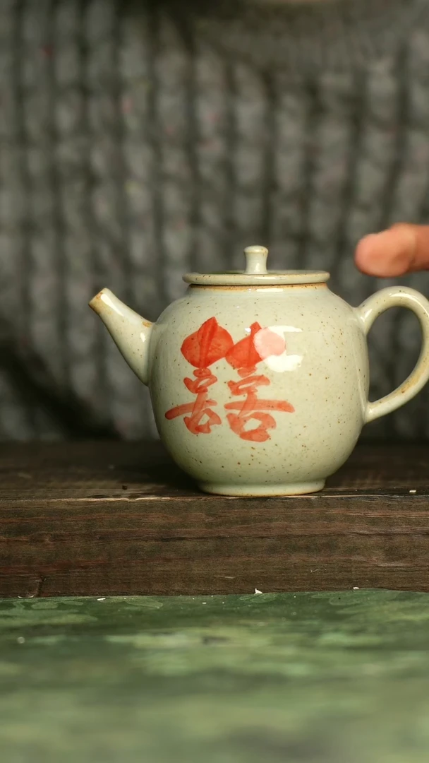 陶瓷青诗集手工手绘瓷器