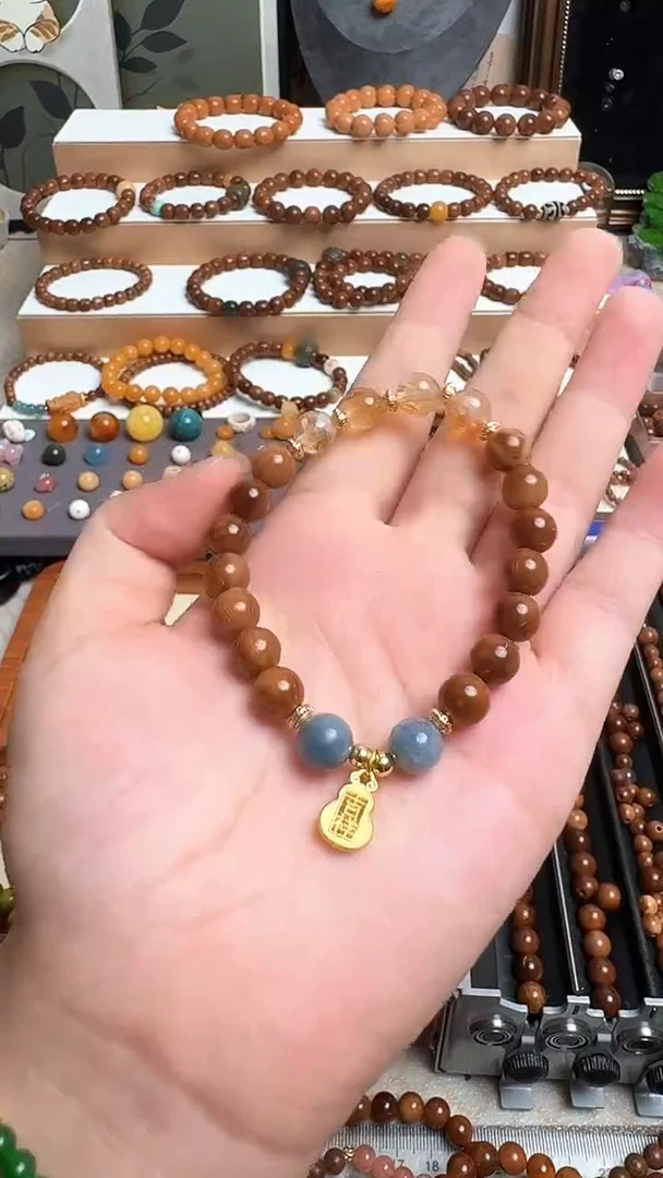 未镶嵌库克手串黄塔库克卡8单圈