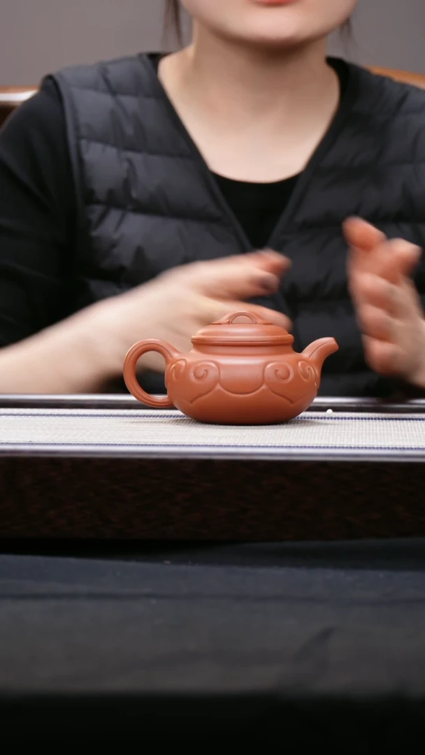 【闪购商品】紫砂茶壶小红泥仿古如意