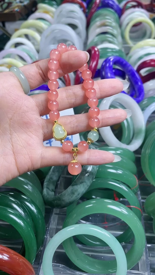 【闪购商品】石英质玉发饰合金8