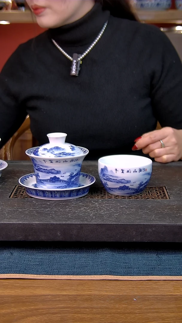 简装家用款2件套 白瓷陶瓷茶具