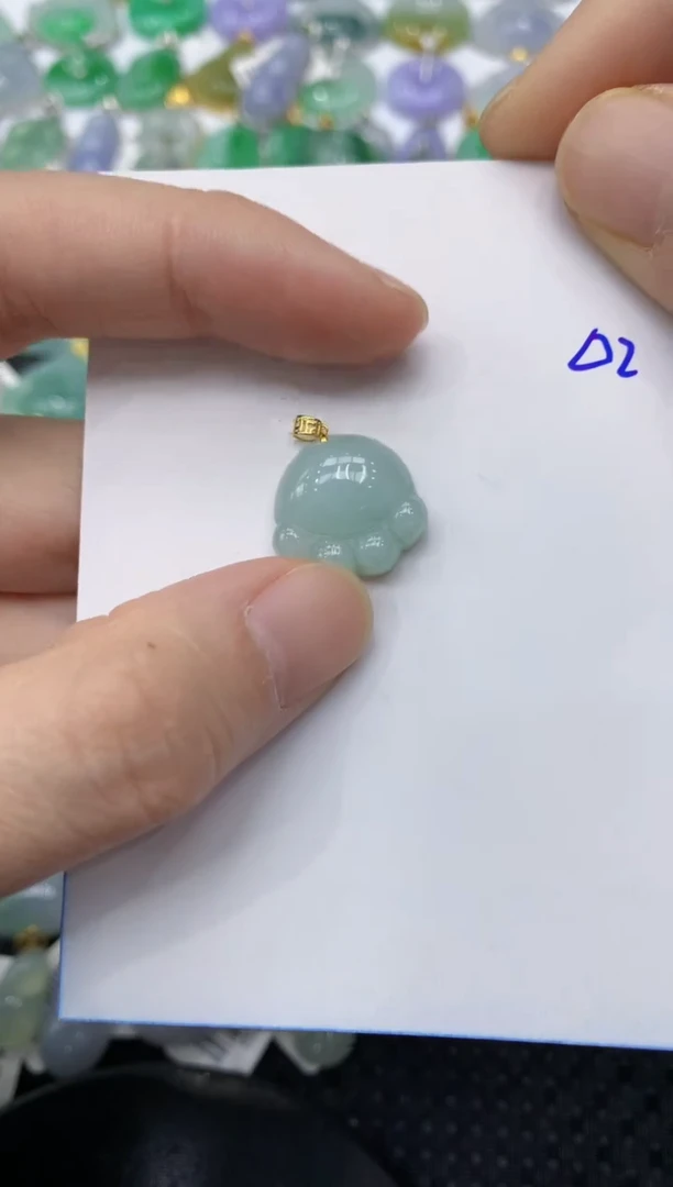 翡翠18K金镶嵌颈饰99999999999