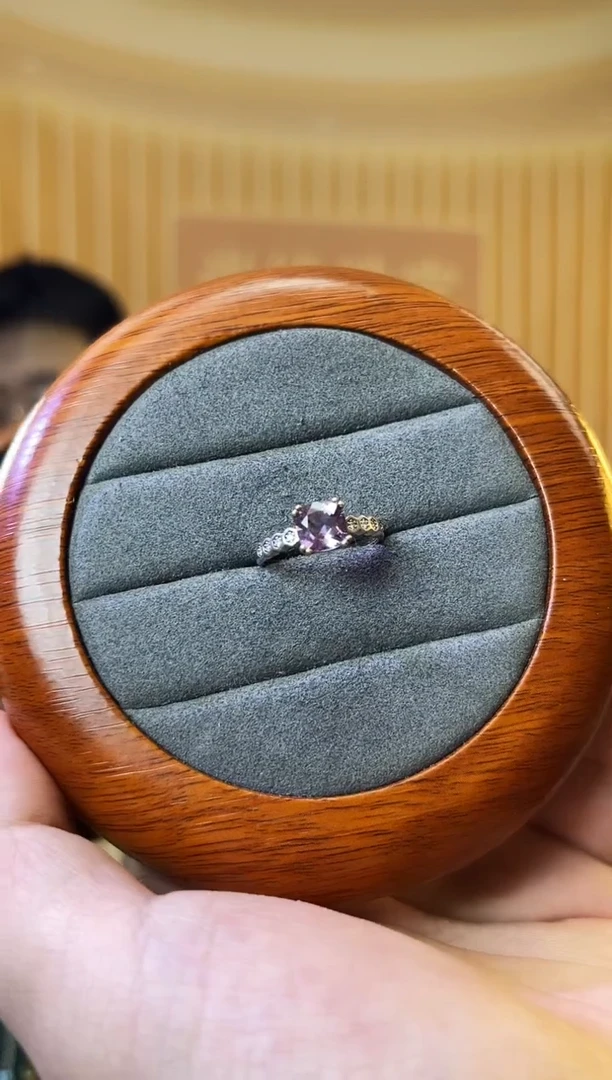 【闪购商品】紫晶戒指银S925镶嵌紫水晶