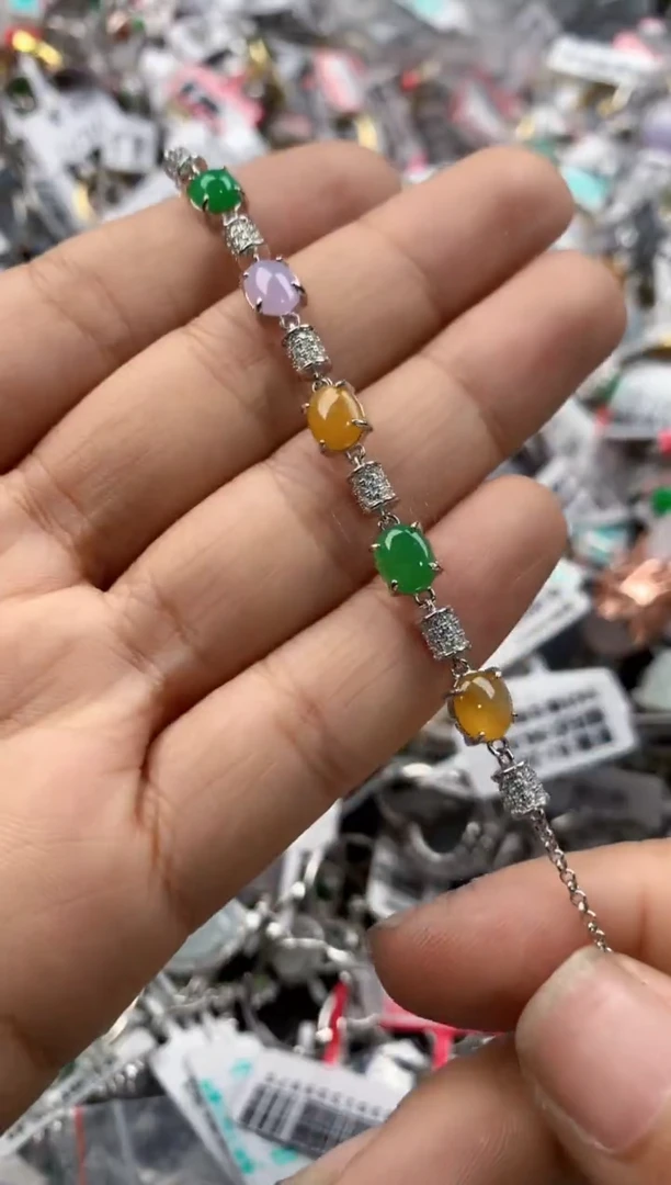 银S925镶嵌戒指翡翠4444----2