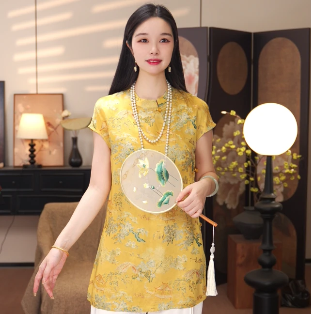 【金楼】2025新款春夏外套新中式宽松气质显瘦上衣女款