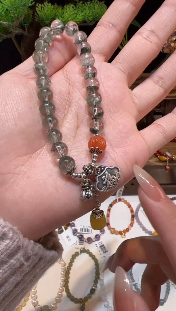 【闪购商品】水晶手串银S925镶嵌@@手饰