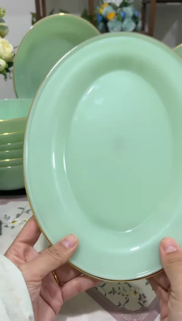 1 2英寸玉瓷鱼盘1个【贝美】
