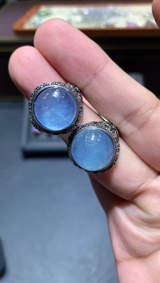 【闪购商品】海蓝宝石戒圈未镶嵌K33【多样性发其一】