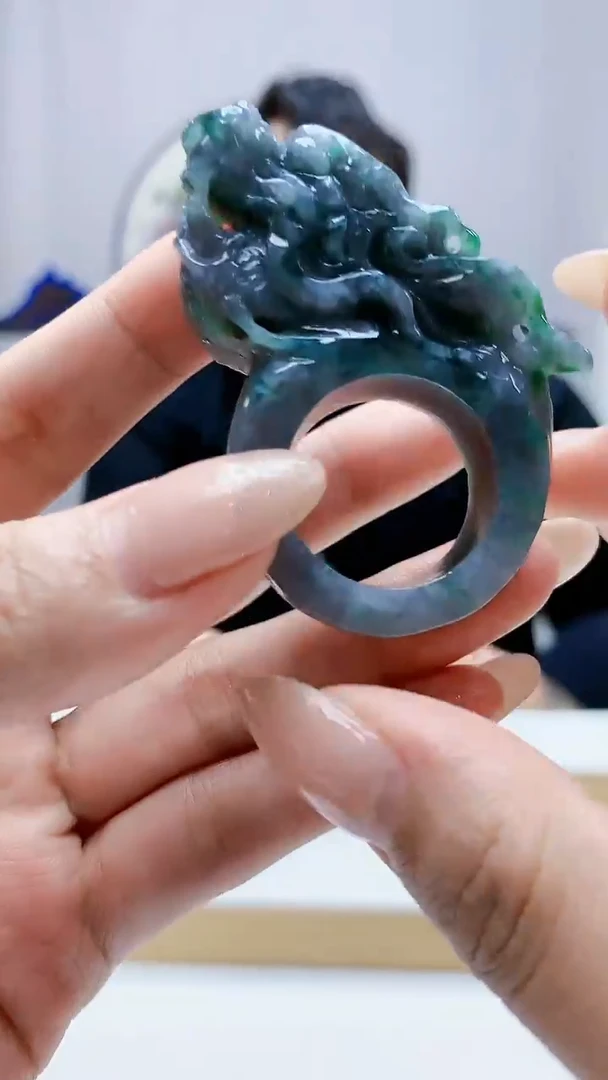 未镶嵌定制翡翠5060MM-毛货挂件81