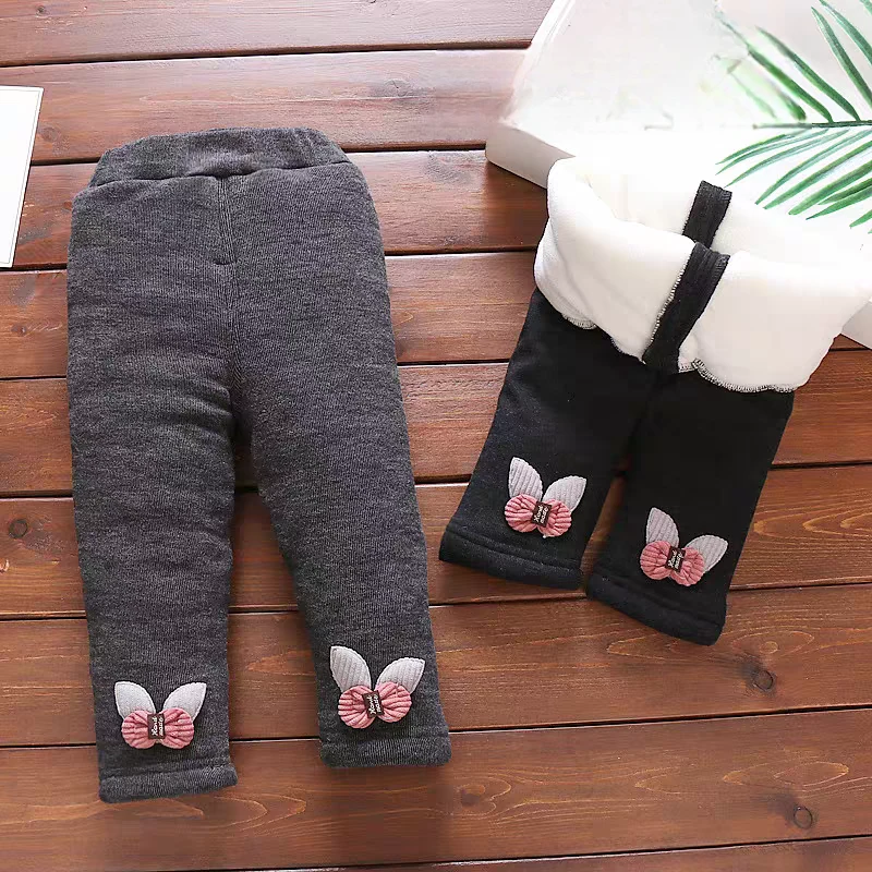 4931女童打底裤冬季加厚婴儿女宝宝棉裤外穿洋气三层加厚保暖