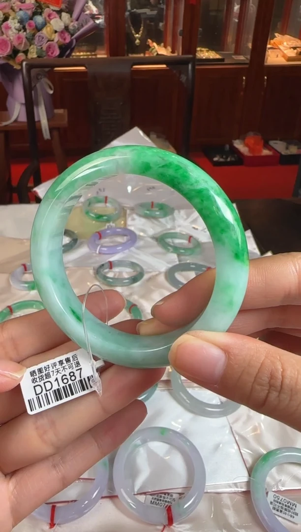 未镶嵌手镯翡翠55正圈DD1687(100元运营费