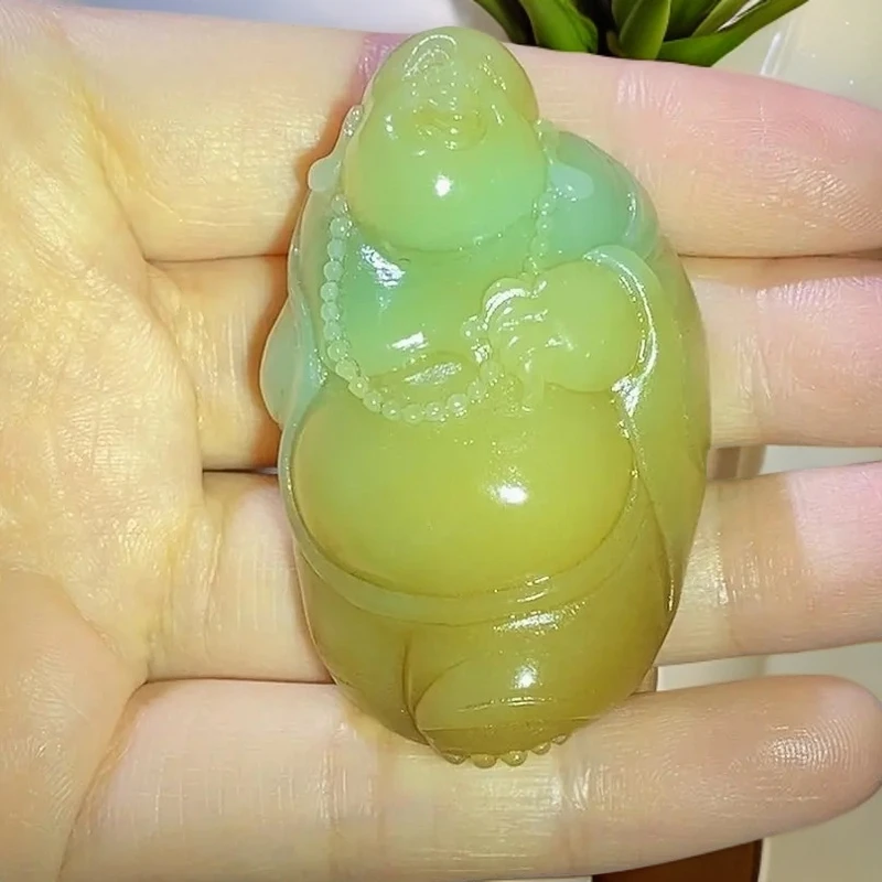 时尚精品天地糖俏色巧弥勒佛精美挂件