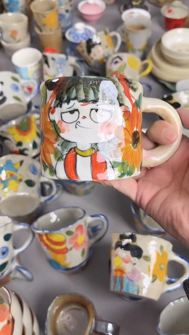 【闪购商品】瓷片景德镇手绘高温釉下彩陶瓷