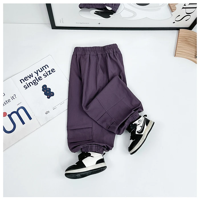 儿童裤子夏季薄款长裤2025夏装新款休闲潮 QYD25010 悠悠童话童装