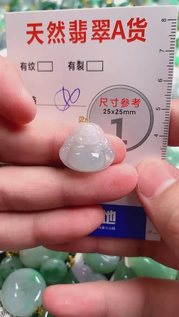 翡翠18K金镶嵌颈饰24001750