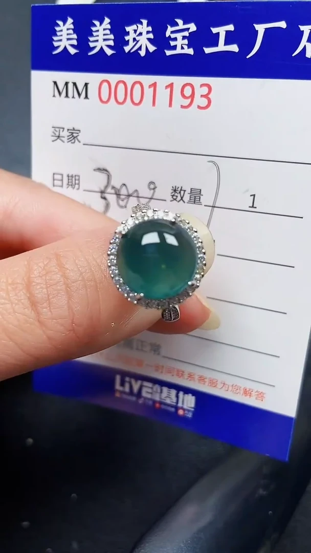 颈饰银S925镶嵌翡翠1193