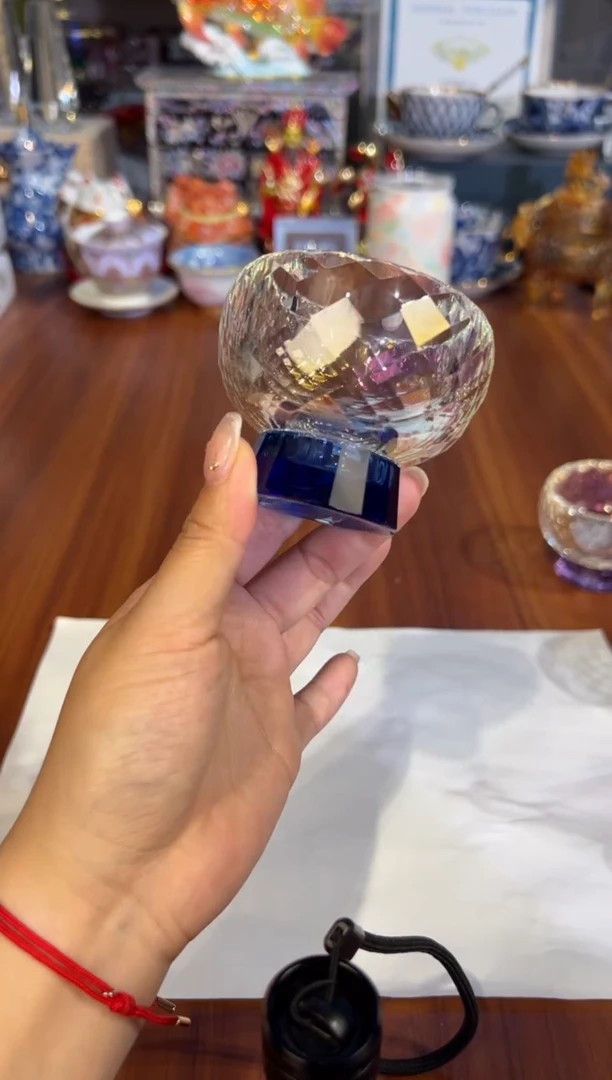 78菱曦炫彩水晶杯-蓝