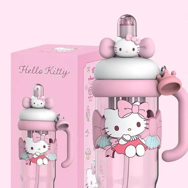 小众设计【kitty】TRTIAN 母婴材质可拆卸吸管1200ML内置茶隔45346